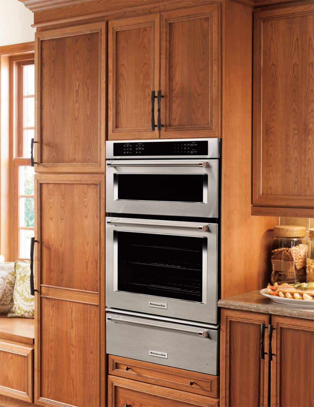 Alt View 20. KitchenAid - 30" Built-In Double Electric Convection Wall Oven - Stainless Steel.