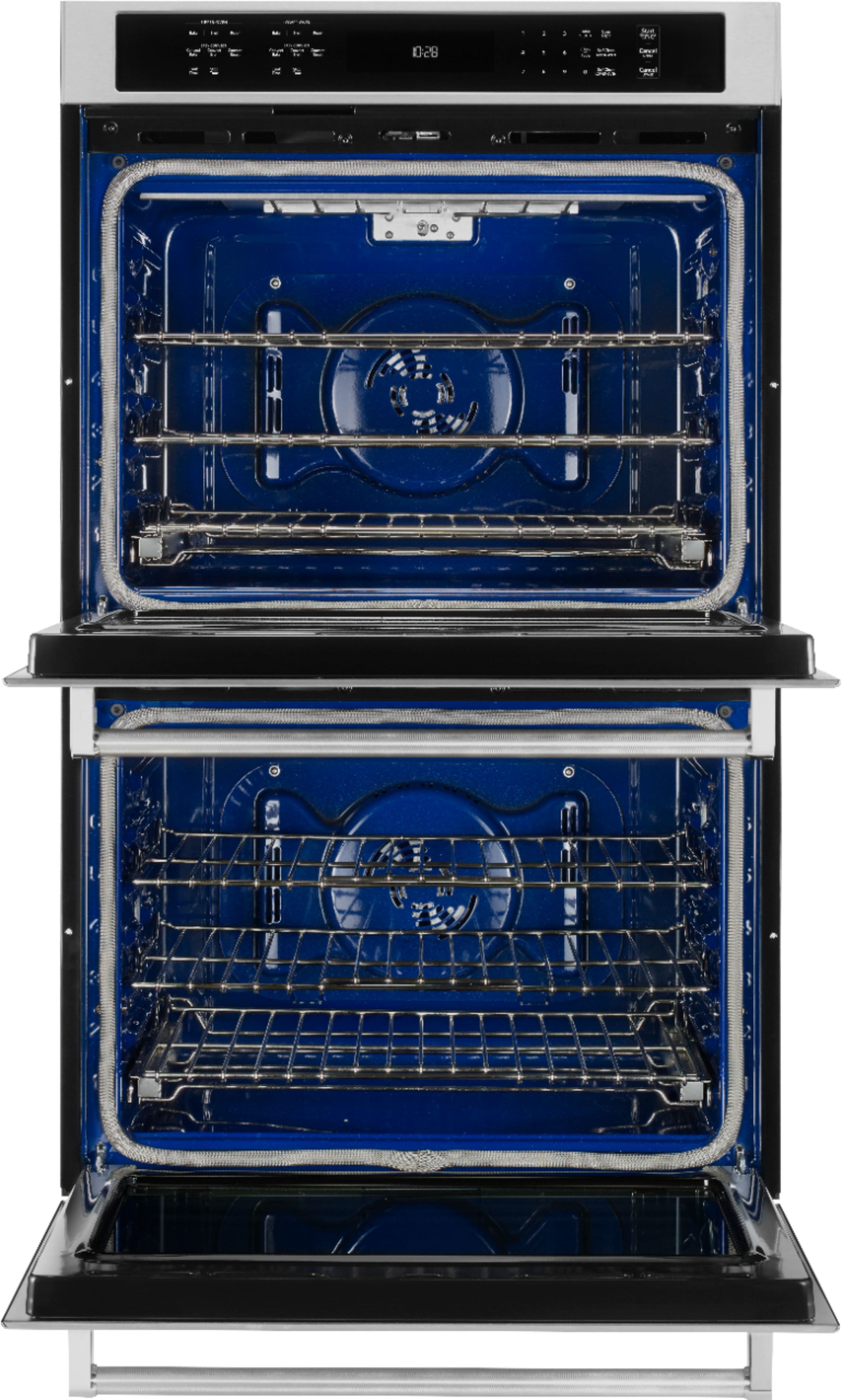 Alt View 2. KitchenAid - 30" Built-In Double Electric Convection Wall Oven - Stainless Steel.