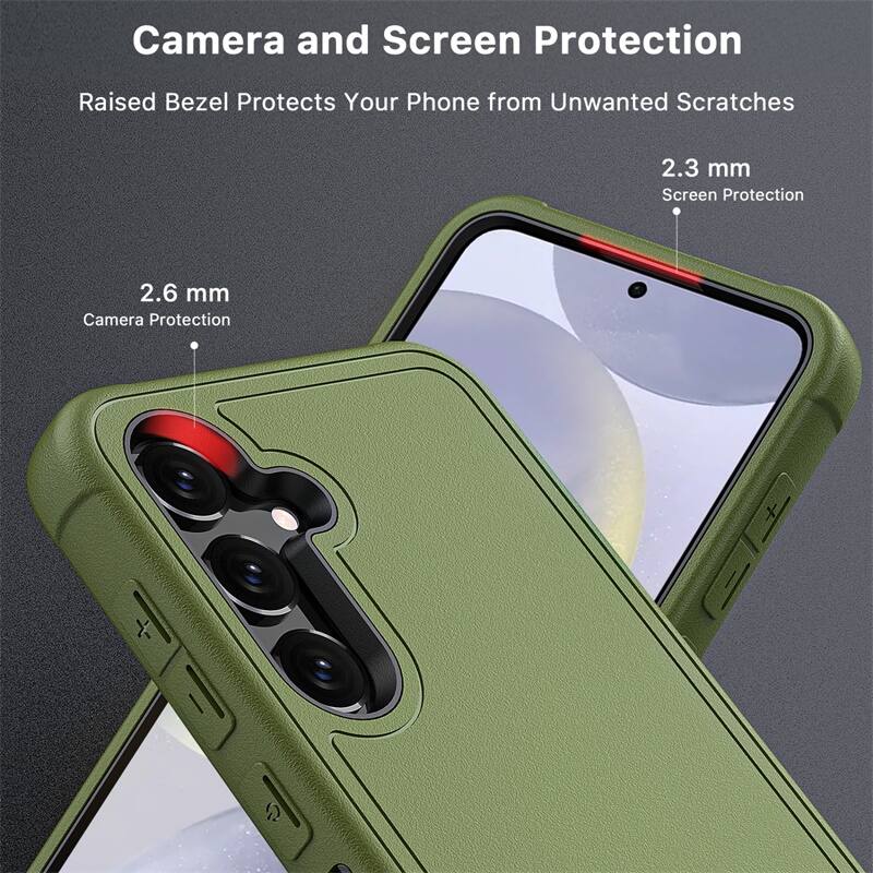 Camera and Screen Protection, Raised Bezel Protects Your Phone from Unwanted Scratches, 2.3 mm Screen Protection, 2.6 mm Camera Protection