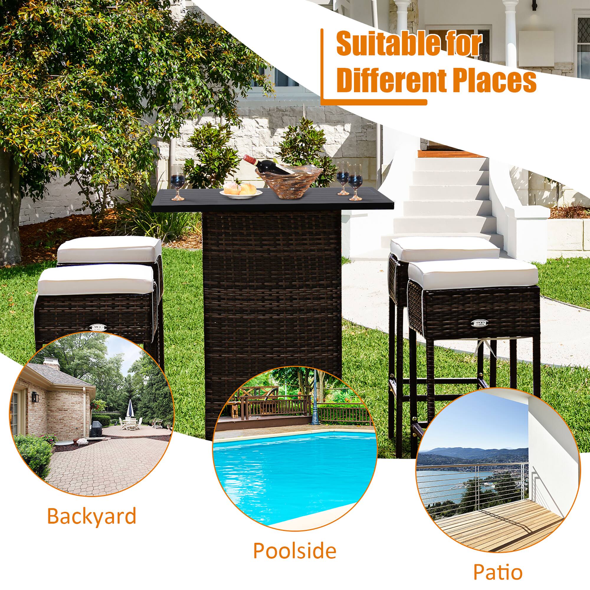 Suitable for Different Places

Backyard

Poolside

Patio