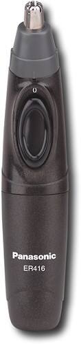 Front Standard. Panasonic - Wet/Dry Nose/Ear Hair Trimmer - Black/Silver.