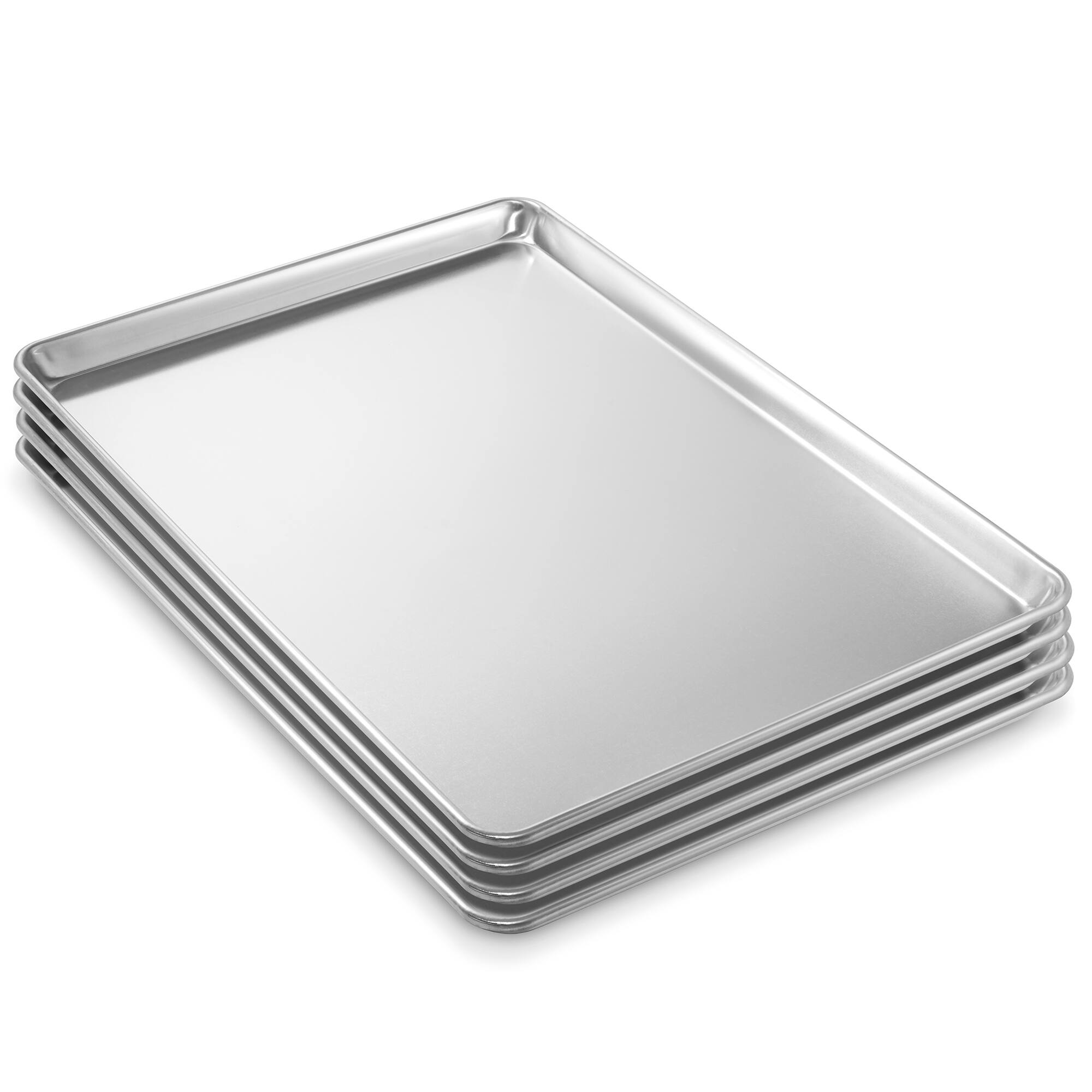 Alt View 3. Last Confection - 18 x 26-in Commercial Baking Sheet Pans - Aluminum Cookie Sheets - Silver.