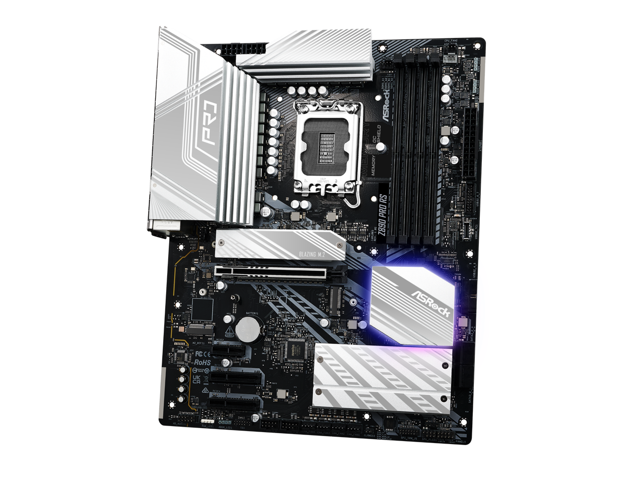 P ASRock 8 SIELD SN MIE MBVUR MEMORY $6 RS PRO Z890 BLAZING M.7 SOL d.. /SRock FECE RoHS 9we