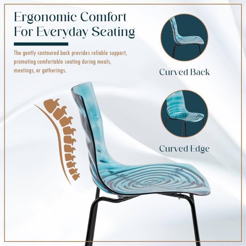 Ergonomic Comfort For Everyday Seating

The gently contoured back provides reliable support, promoting comfortable seating during meals, meetings, or gatherings.

Curved Back
Curved Edge