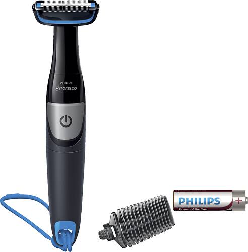 Philips Norelco - Bodygroom 1100 Wet/Dry Groomer - Blue/Black - Angle