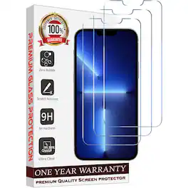 Entronix - Clear Screen Protector Compatible with iPhone 13 - 3-Piece Combo - Transparent