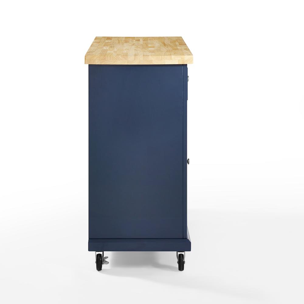 Alt View 6. Crosley Furniture - Madison Kitchen Cart - Navy.