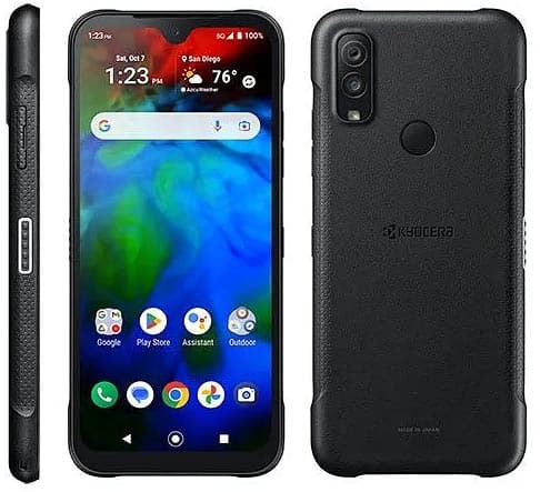 Kyocera - NEW DuraSport 5G C6931 Carrier Unlocked Rugged Smartphone, 6.1" Display, 48MP Camera, Waterproof, Dustproof - Black