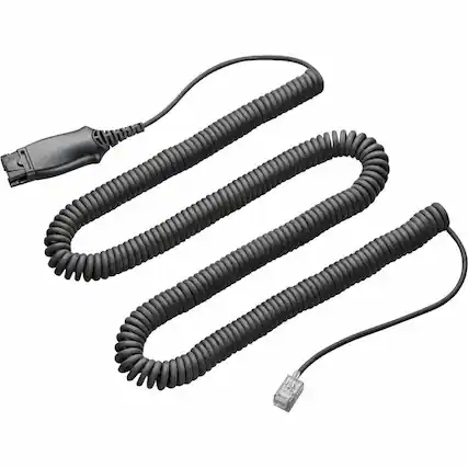Front. Poly - Poly Charging Cable - For Headset - USB Type A - White.