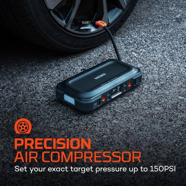 PRECISION AIR COMPRESSOR  
Set your exact target pressure up to 150PSI
