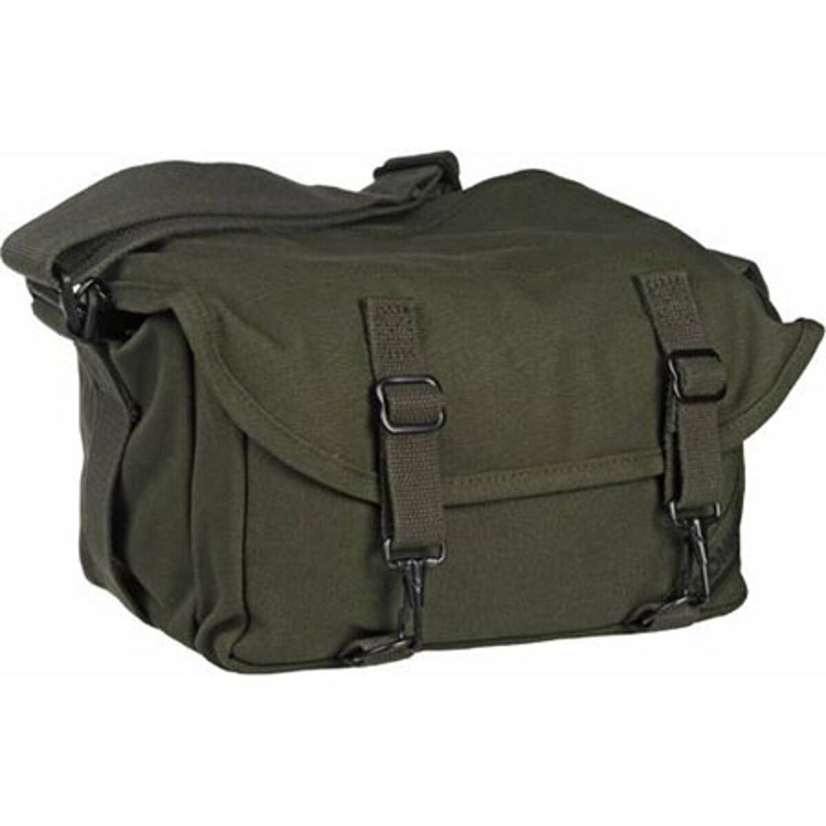 Front. Domke - Domke F-6 Little Bit Smaller Canvas Camera Bag, Olive Drab.
