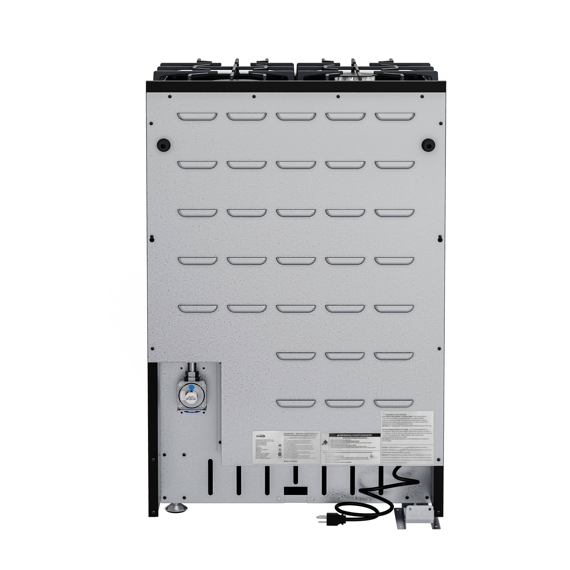 Alt View 9. Koolmore - 24 in. 4-Burner Slide-in Gas Range Oven, 3.7 cu. ft. in Stainless-Steel (KM-SGR24-SS) - Stainless steel.