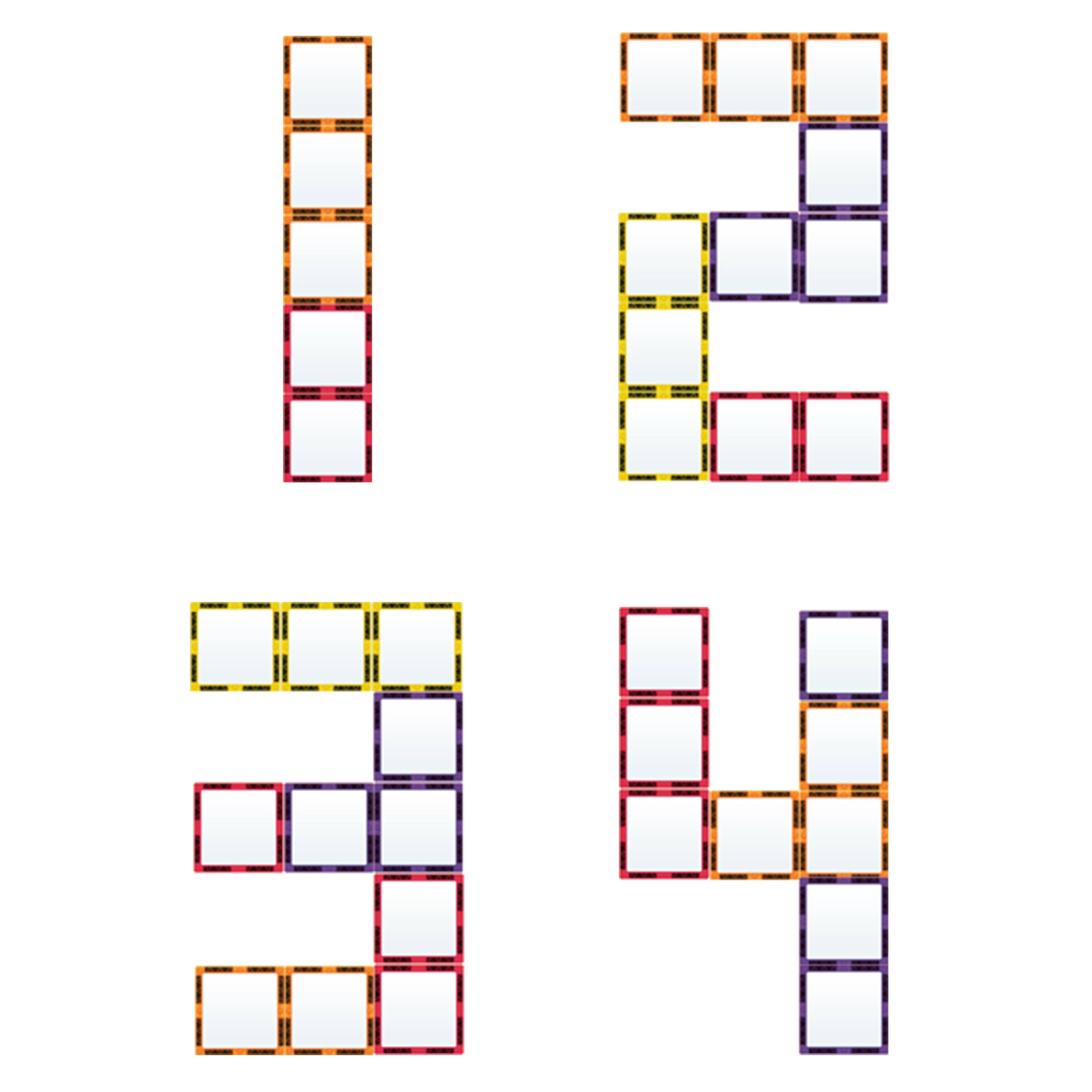 Alt View 5. PicassoTiles - PICASSO-TILES 12 PC Mirror, Magnetic Tiles, Building Blocks, STEM Toys for Kids 3+ Set.