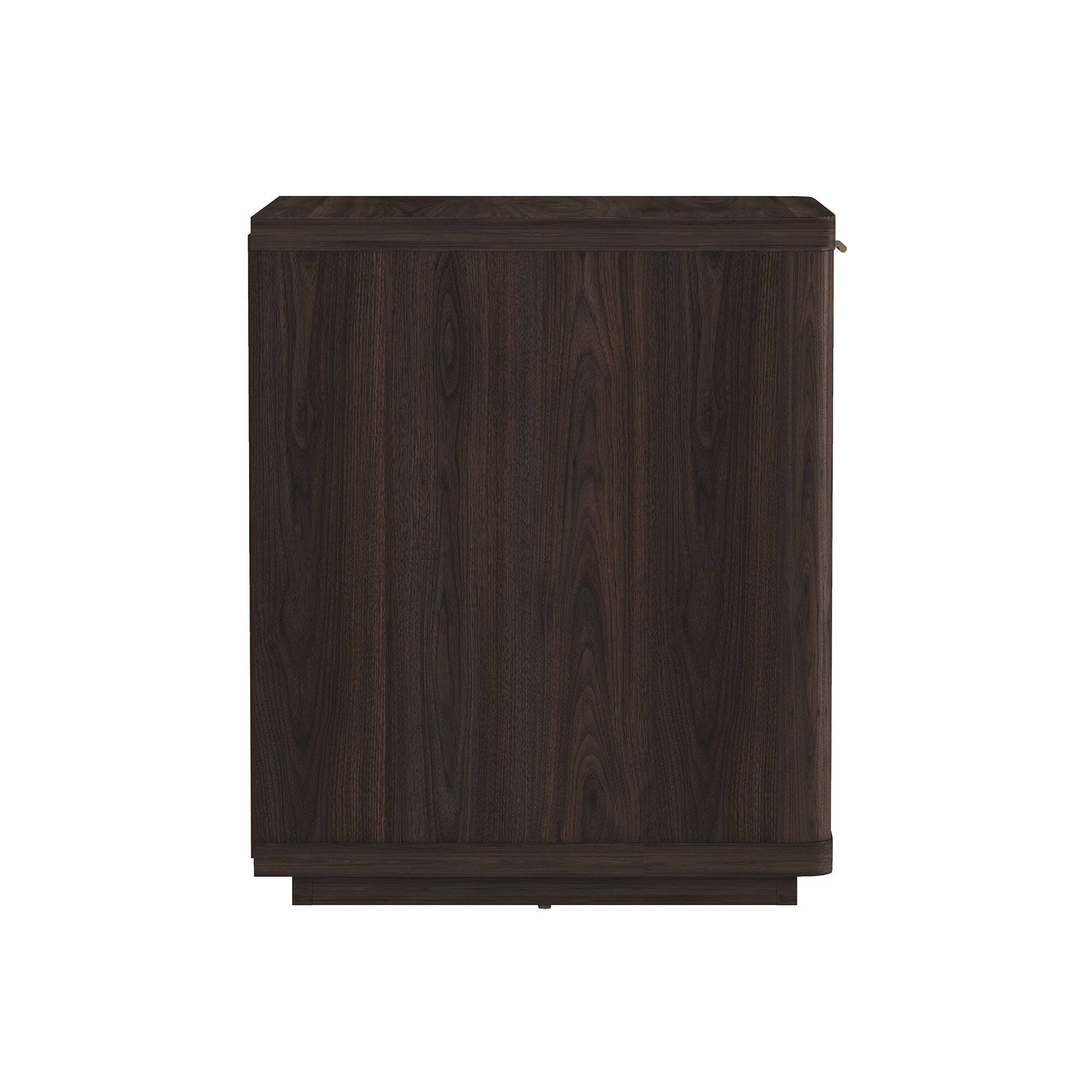Alt View 3. Manhattan Comfort - Evelyn Modern 20" Nightstand - Brown.