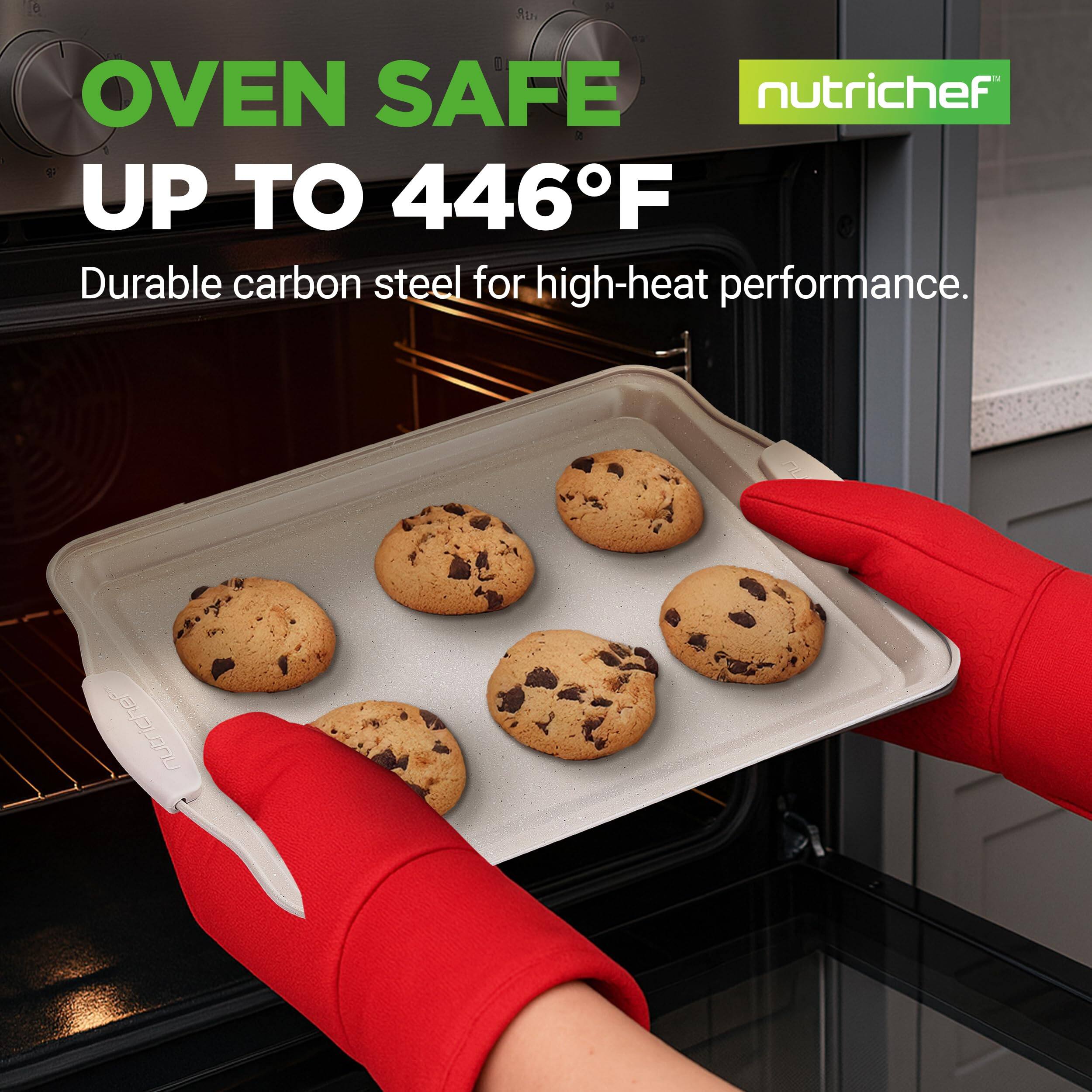 OVEN SAFE  
UP TO 446°F  
Durable carbon steel for high-heat performance.  
nutrichef
