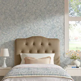 Annabel Diamond Tufted Performance Velvet Headboard by Modway - Taupe