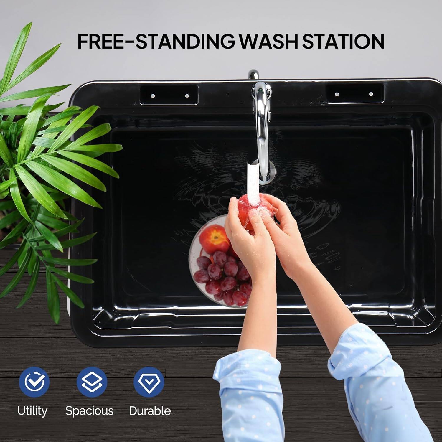 FREE-STANDING WASH STATION

Utility Spacious Durable