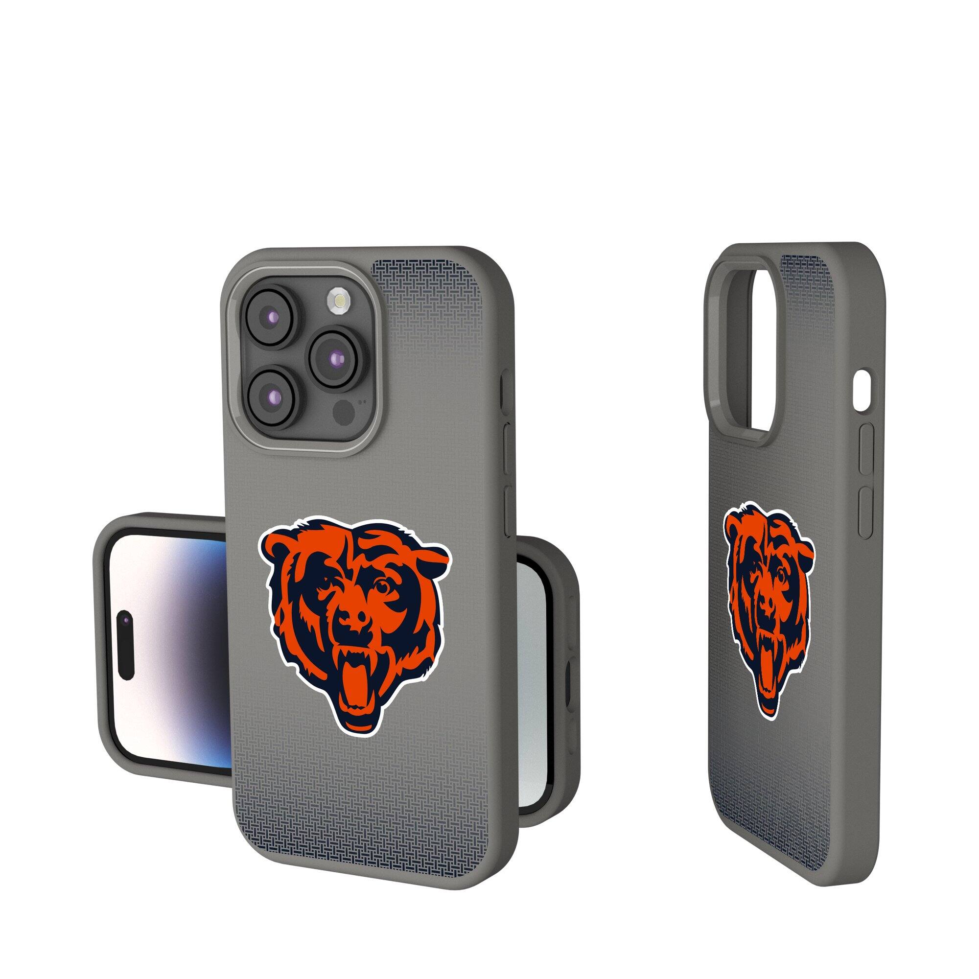 Keyscaper - NFL - Chicago Bears Linen Logo iPhone Soft Touch Case - 14 - Gray