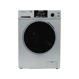 Equator - 1.62 cu ft. VENTED All-in-One Combo Washer Electric Dryer 30% FASTER than Condense - RV Ready 110V - EZ 4800 - Silver