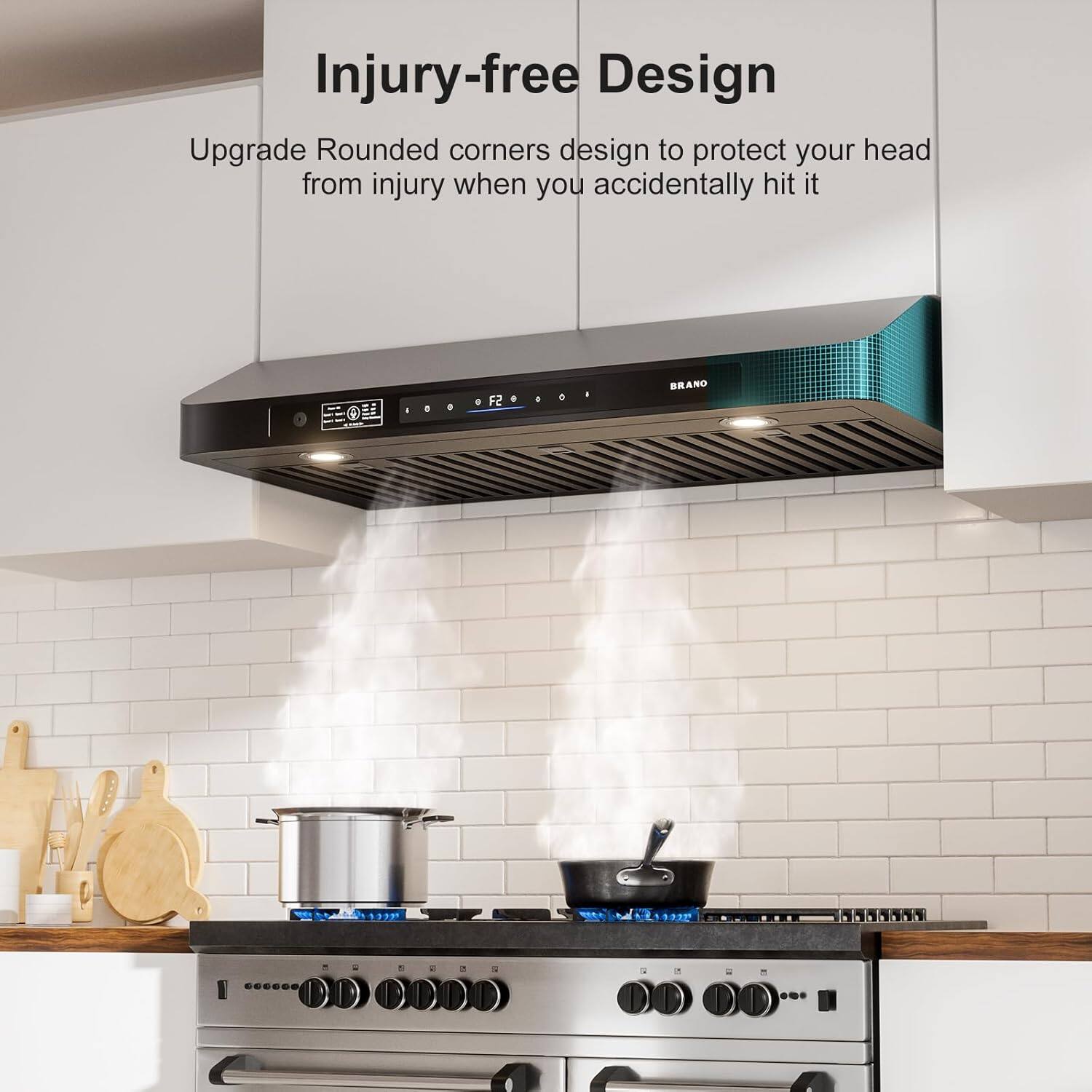 Injury-free Design  
Upgrade Rounded corners design to protect your head from injury when you accidentally hit it  

F2 BRAND  
1999  
132 555555  
.0EO