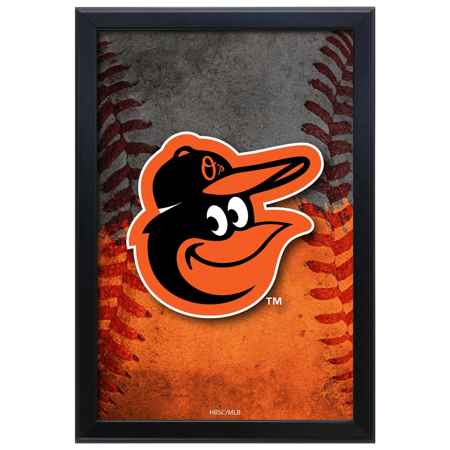 Front. Holland Bar Stool Co. - Baltimore Orioles LED Snap Frame Lightbox - Multicolor.