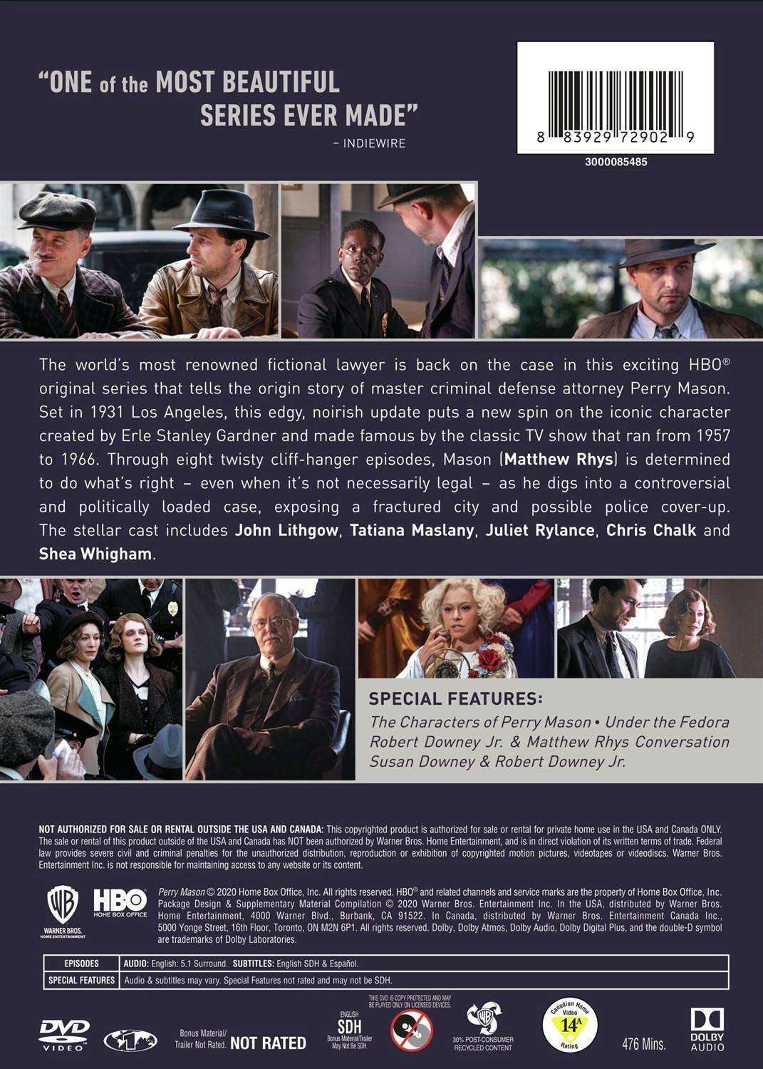 Back. Perry Mason: The Complete First Season [DVD].