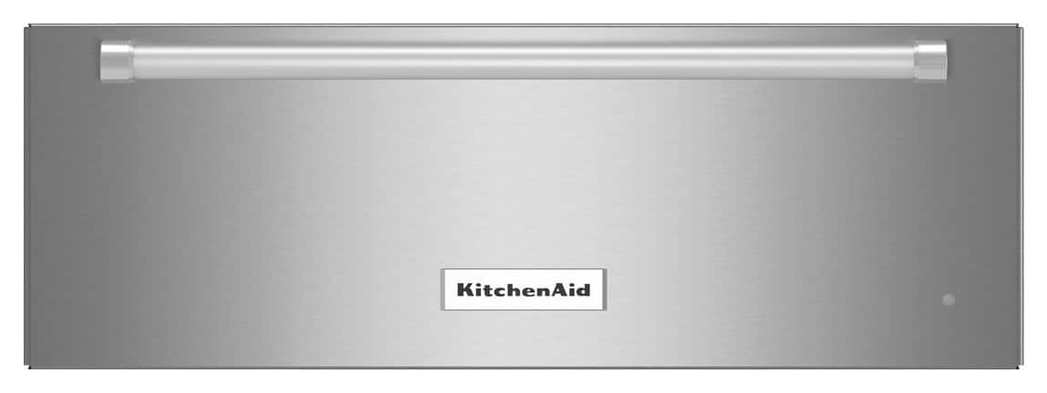 Front. KitchenAid - 30" Warming Drawer - Stainless steel.
