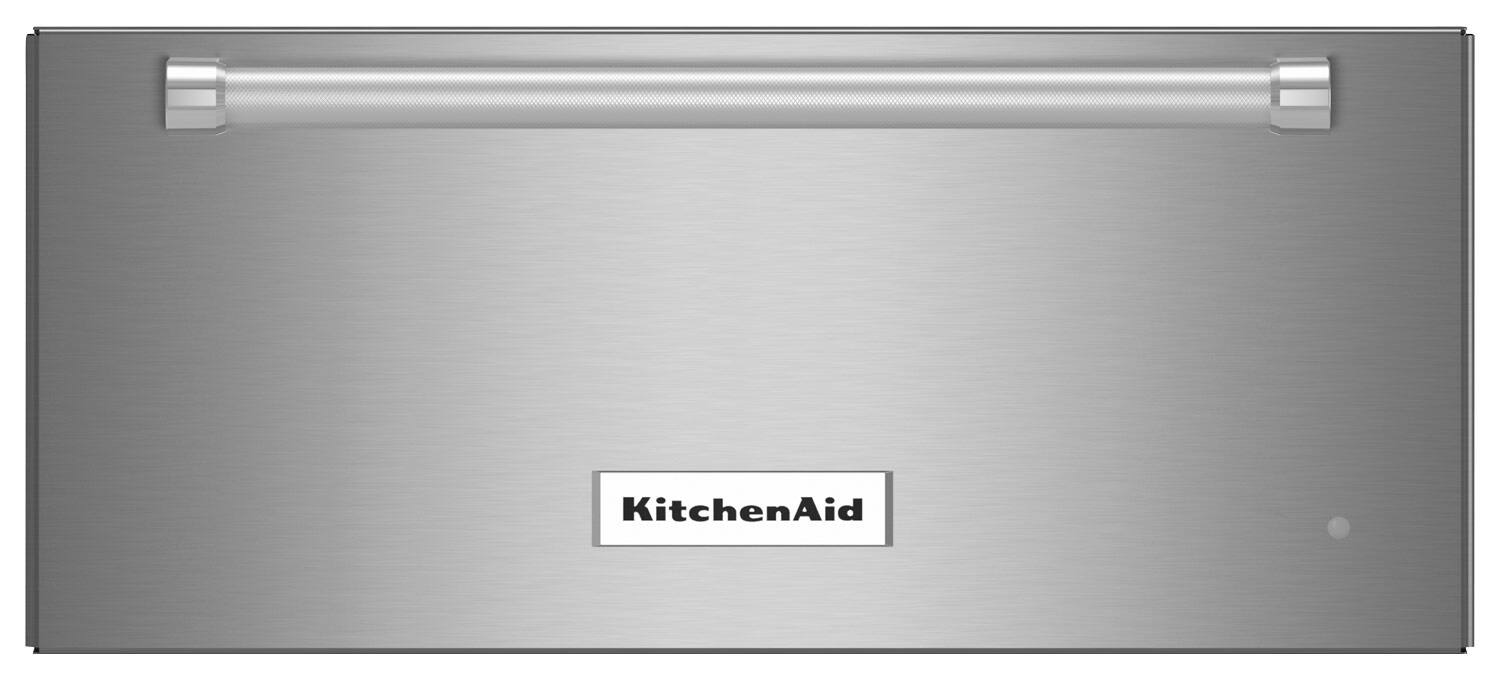 Front. KitchenAid - 24" Warming Drawer - Stainless Steel.
