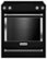 Front Zoom. KitchenAid - 7.1 Cu. Ft. Self-Cleaning Slide-In Electric Convection Range - Black.