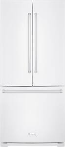 KitchenAid - 19.6 Cu. Ft. French Door Refrigerator - White - Front_Standard