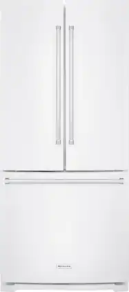 KitchenAid - 19.6 Cu. Ft. French Door Refrigerator - White