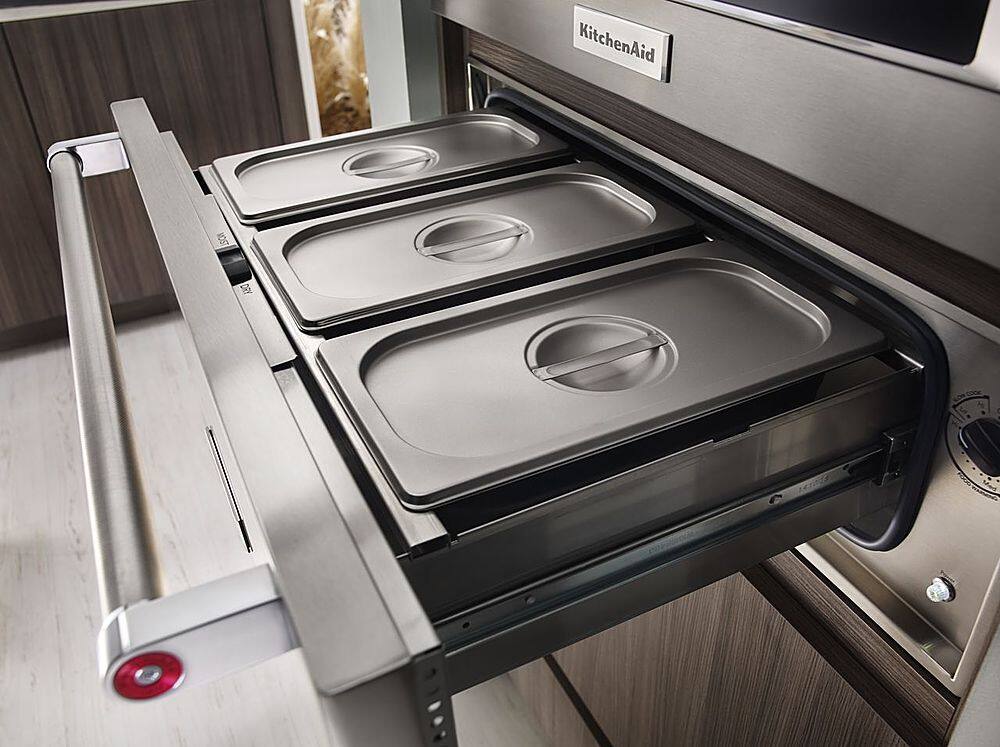 Alt View 12. KitchenAid - 27" Warming Drawer - Stainless Steel.