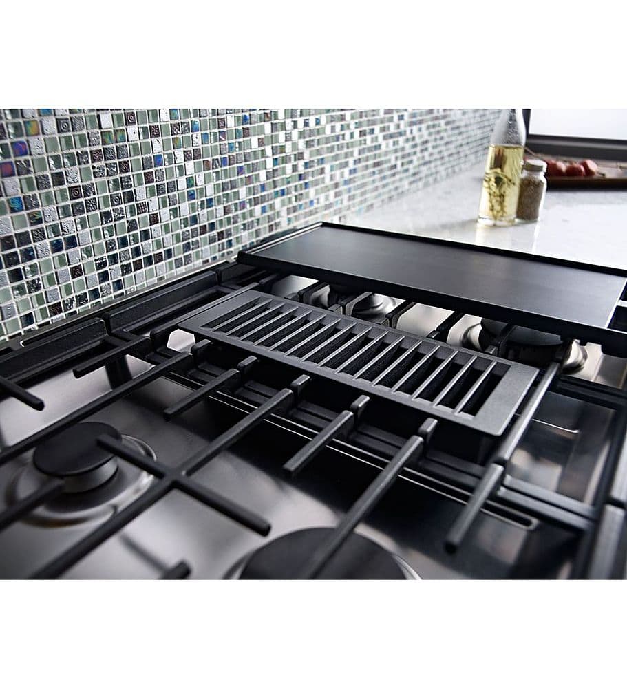 Alt View 13. KitchenAid - 6.4 Cu. Ft. Self-Cleaning Slide-In Dual Fuel Convection Range - Stainless steel.