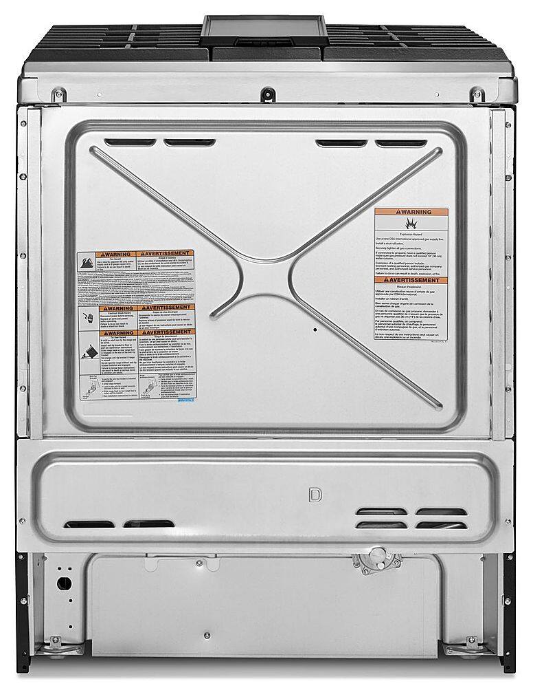 Alt View 15. KitchenAid - 7.1 Cu. Ft. Self-Cleaning Slide-In Dual Fuel Convection Range - Stainless steel.