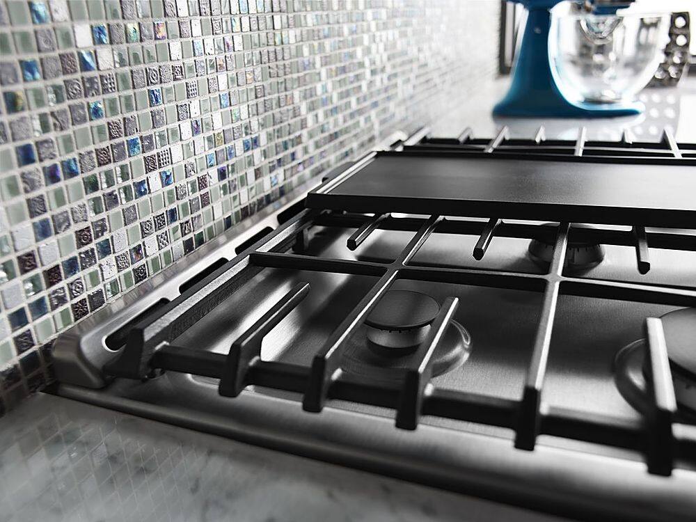 Alt View 18. KitchenAid - 7.1 Cu. Ft. Self-Cleaning Slide-In Dual Fuel Convection Range - Stainless steel.