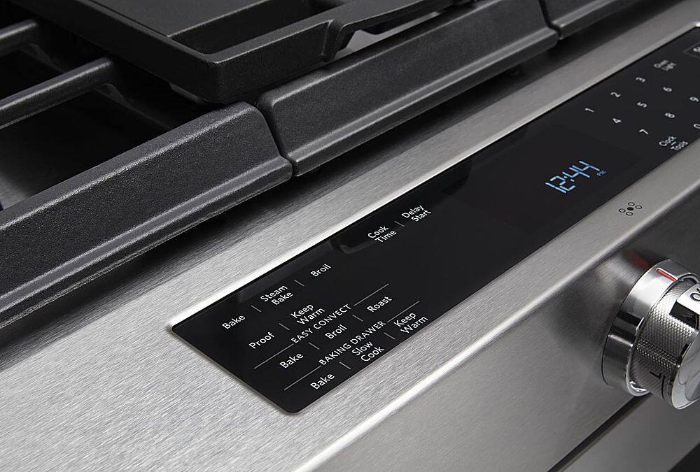 Alt View 21. KitchenAid - 7.1 Cu. Ft. Self-Cleaning Slide-In Dual Fuel Convection Range - Stainless steel.