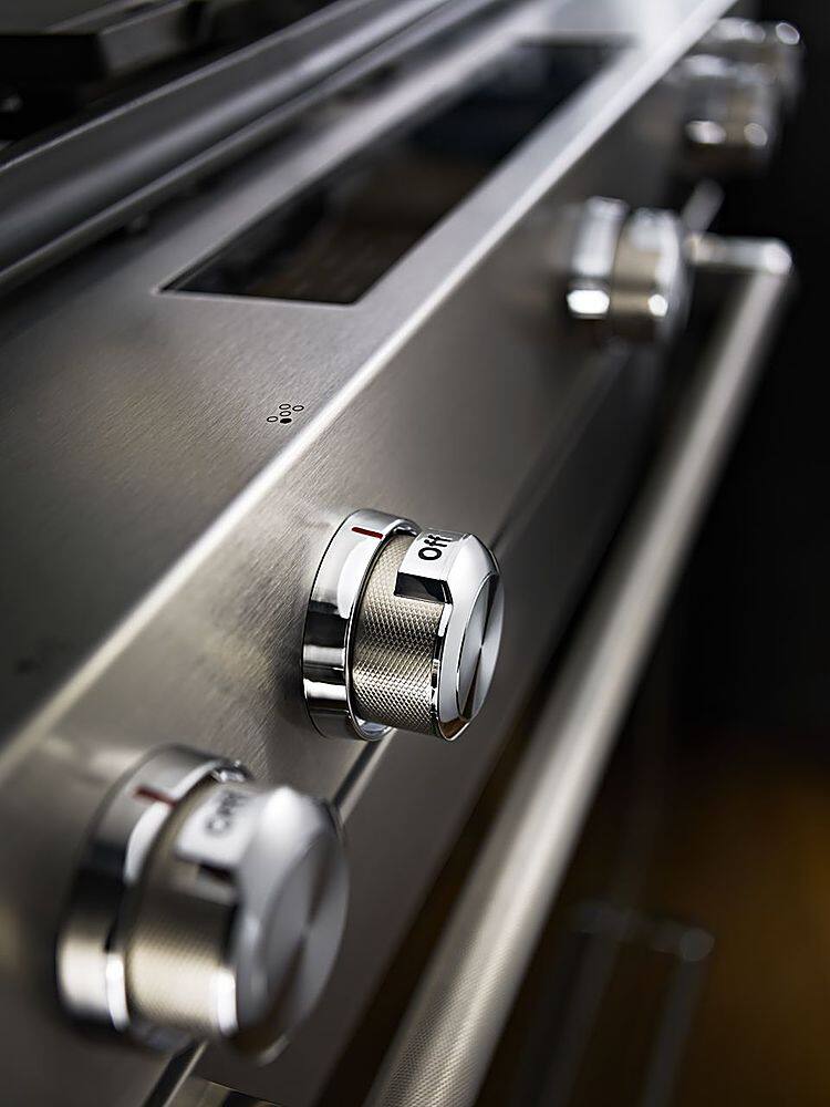 Alt View 24. KitchenAid - 7.1 Cu. Ft. Self-Cleaning Slide-In Dual Fuel Convection Range - Stainless steel.