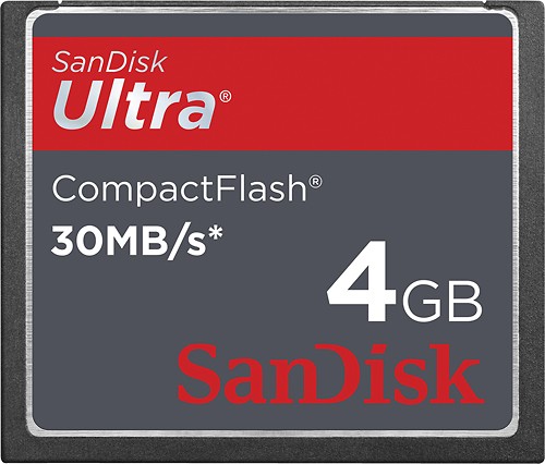 Best Buy: SanDisk Ultra 4GB CompactFlash (CF) Memory Card SDCFH-004G-A46