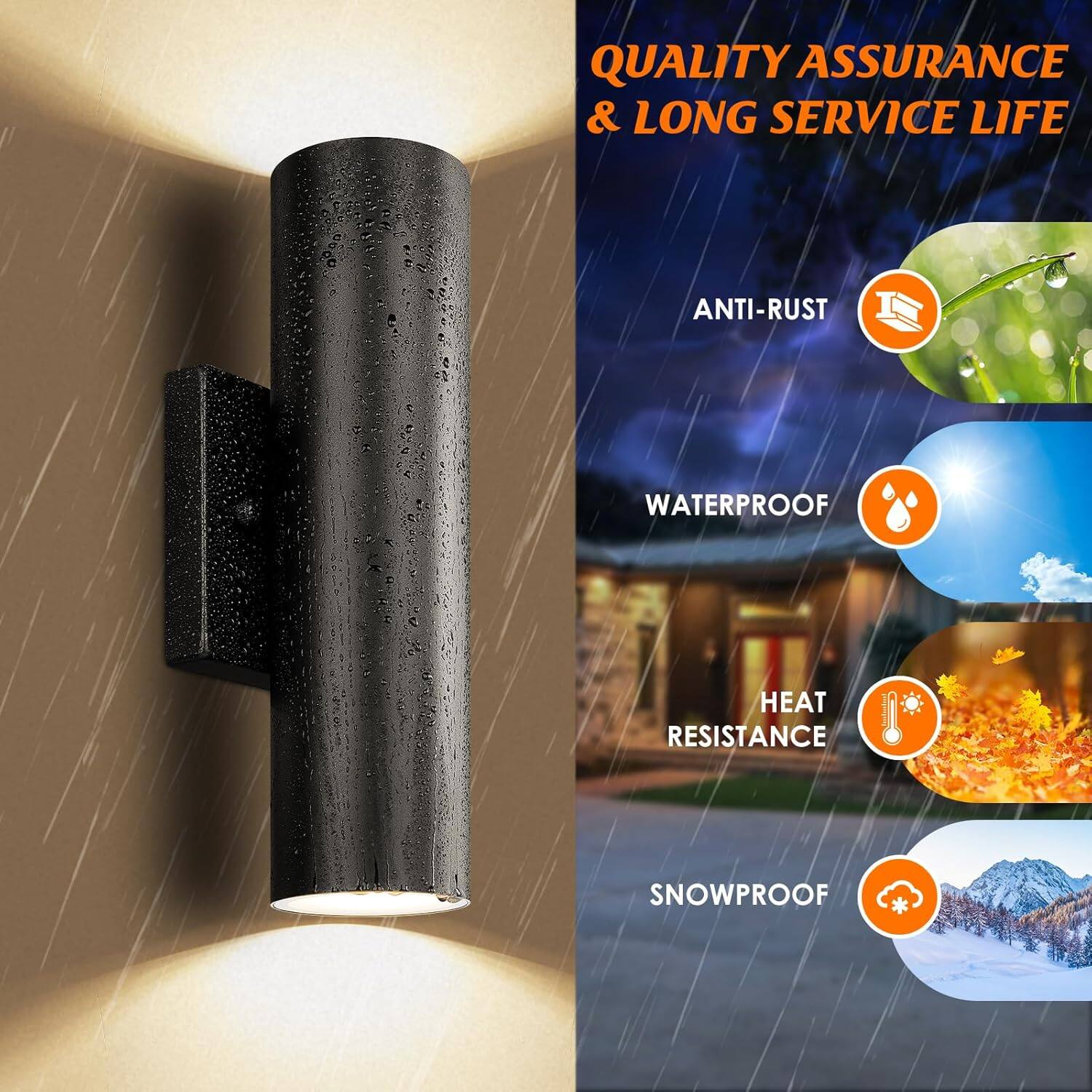 QUALITY ASSURANCE & LONG SERVICE LIFE

- ANTI-RUST
- WATERPROOF
- HEAT RESISTANCE
- SNOWPROOF
