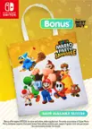 NINTENDO SWITCH. Only at Bonus BEST BUY SUPER MARIO PARTY JAMBOREE 2 M GAME AVAILABLE 10/17/24 *Bonus offer begins 9/9/2024, in store and online, while supplies last. Pre-order or purchase of Super Mario Party Jamboree required. Exclusive Canvas Tote will be provided upon receipt of game. Limit one per person. See participating retailer for details.