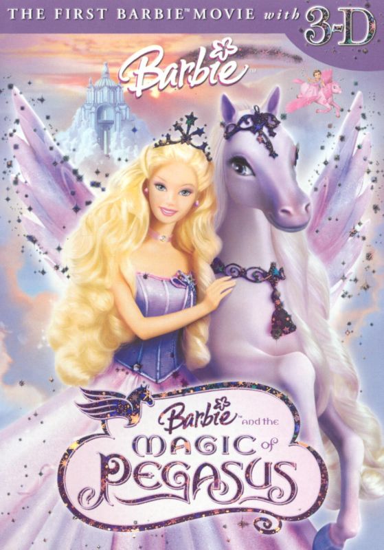3 BARBIE and the Magic of Pegasus DVD 2005universal Studios Barbie-a  Magical New Land Fairytopia 2004 & Barbie Swan Lake DVD 2003 