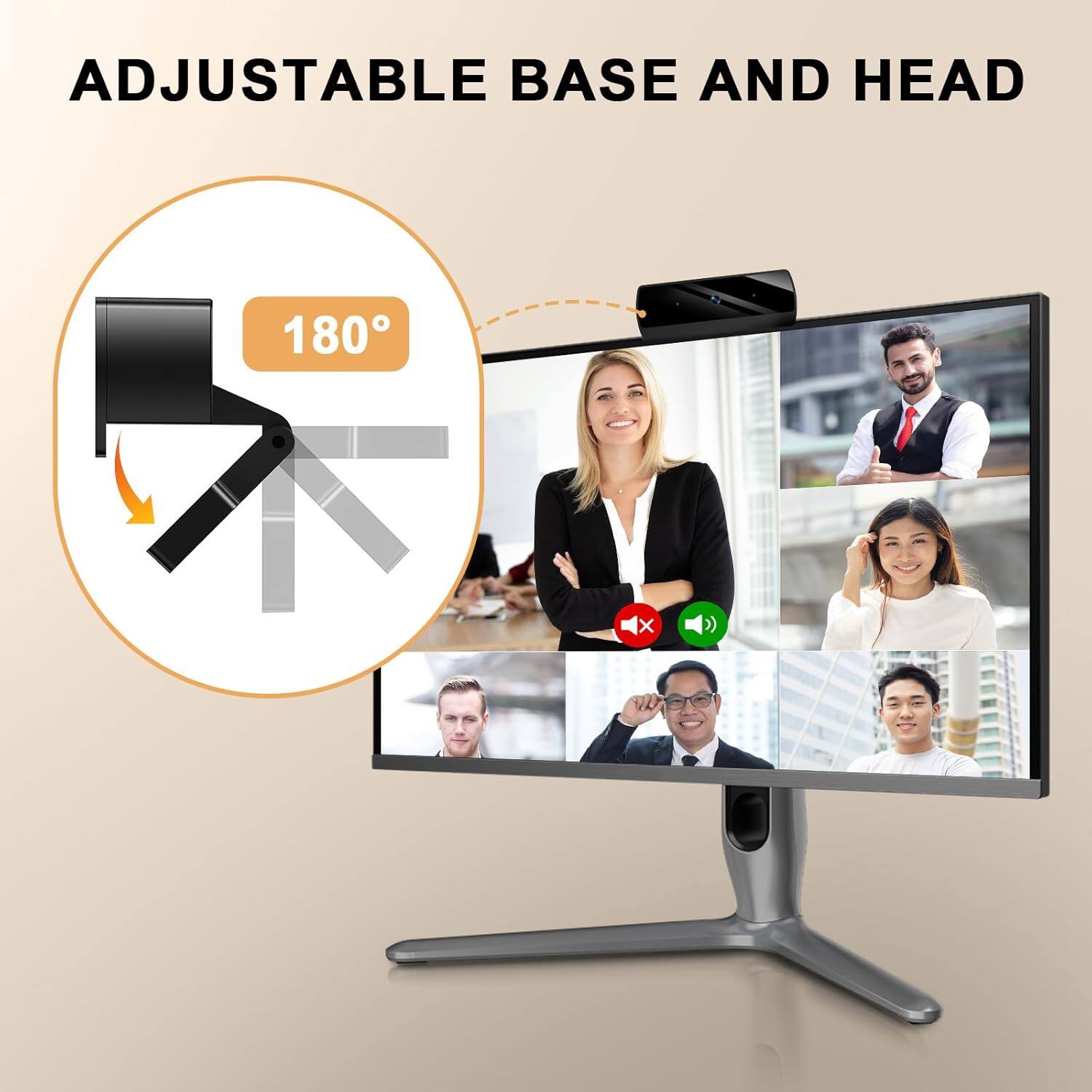 ADJUSTABLE BASE AND HEAD

180°