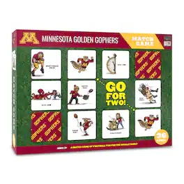 YouTheFan - Minnesota Golden Gophers Licensed Memory Match Game - Multicolor