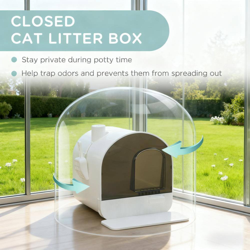 **CLOSED CAT LITTER BOX**

- Stay private during potty time
- Help trap odors and prevent them from spreading out