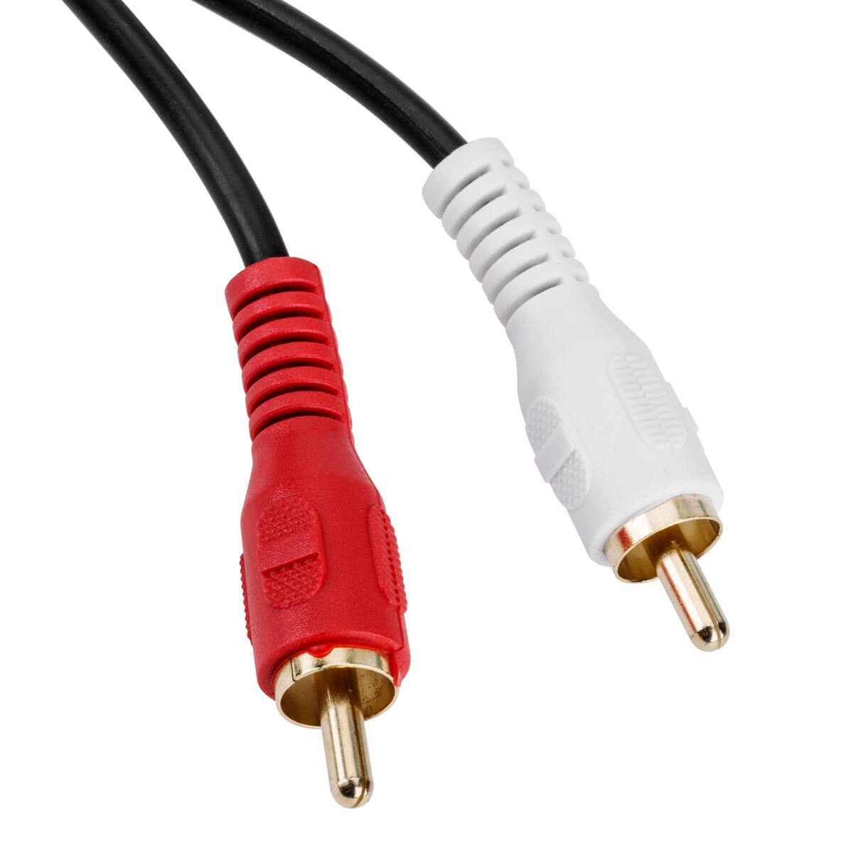 Alt View 1. H&A - H&A HA 2 RCA Male to 2 RCA Male Stereo Audio Cable 10'.