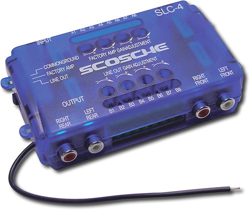  Scosche - 4-Channel Line Output Converter for Select Audio Systems