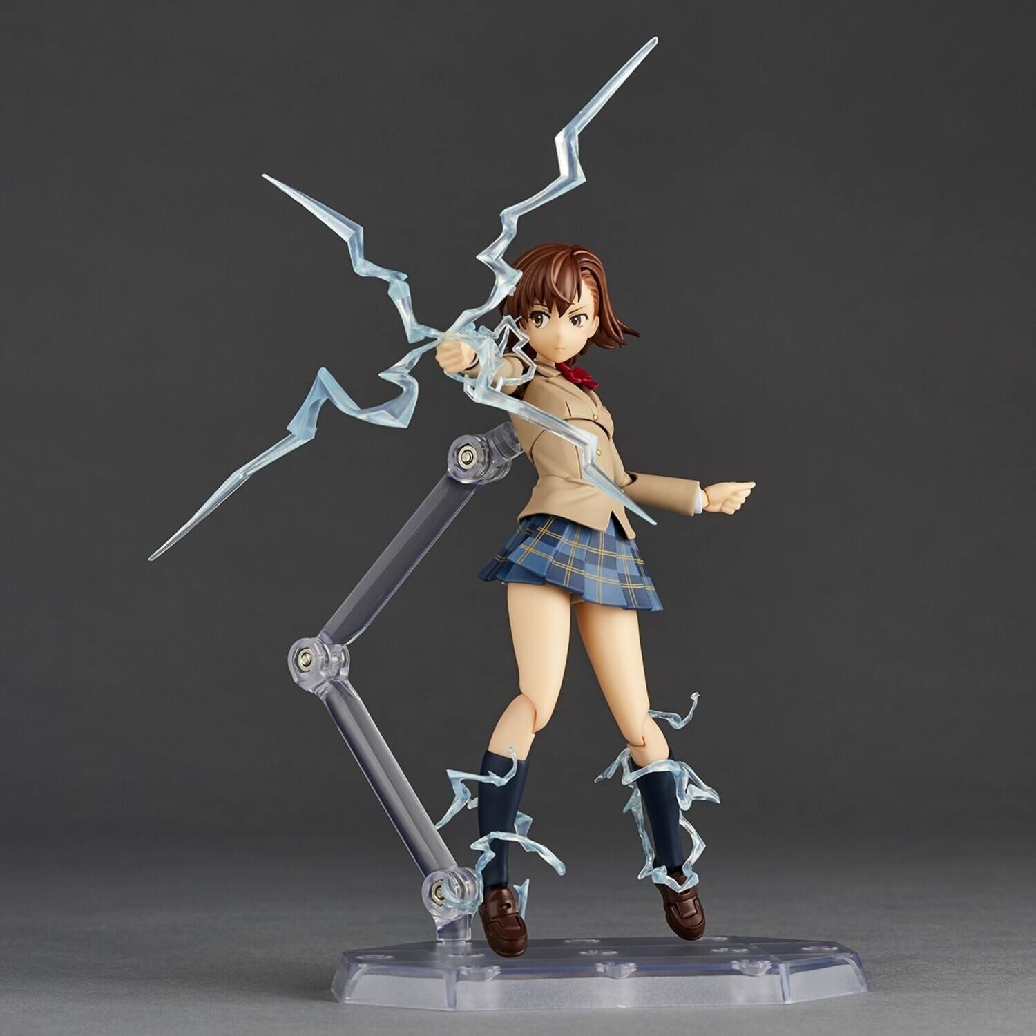 Alt View 2. PopMarket - Kaiyodo - A Certain Scientific Railgun - Revoltech Amazing Yamaguchi - Mikoto Misaka Winter Ver. - Collectibles - Multicolor.
