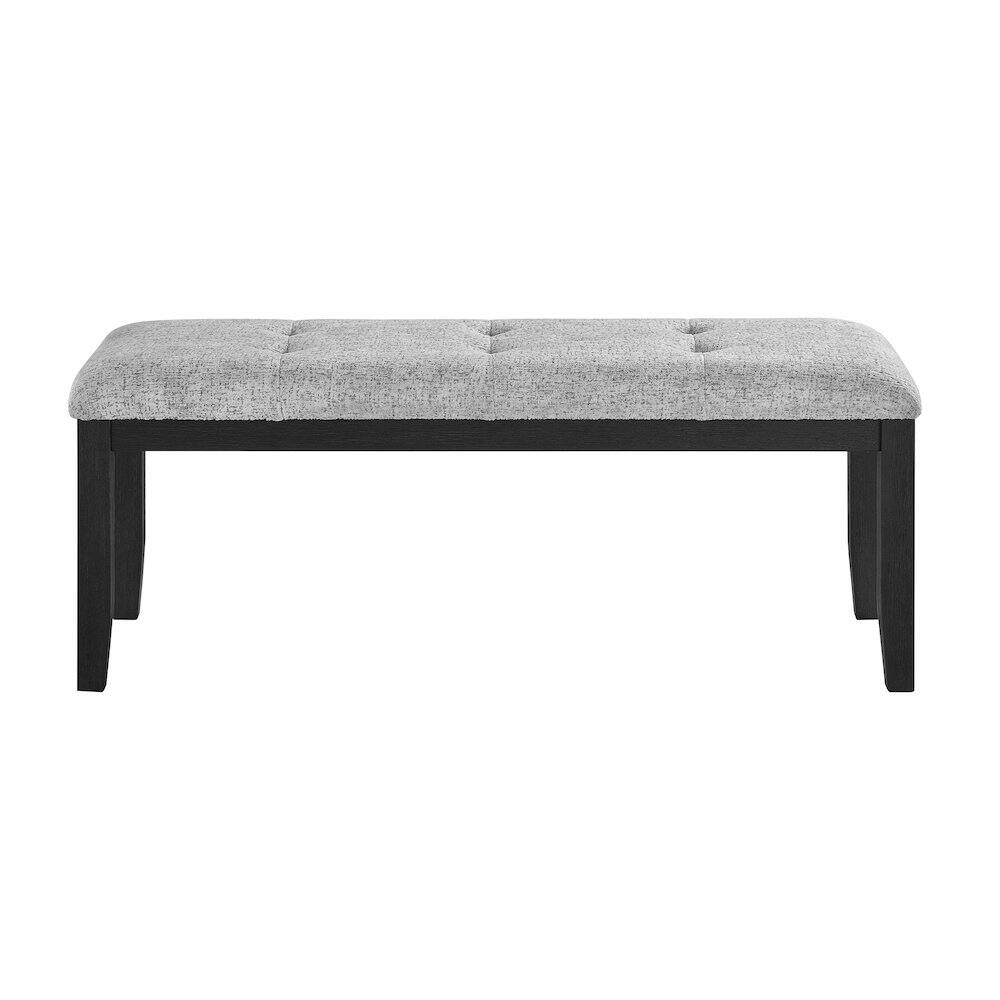 Alt View 1. Global Furniture USA - D1319 Lt Grey Bench - Light Grey.