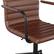 Alt View 22. Martha Stewart - Taytum Faux Leather Office Chair - Saddle Brown Faux Leather/Oil Rubbed Bronze.