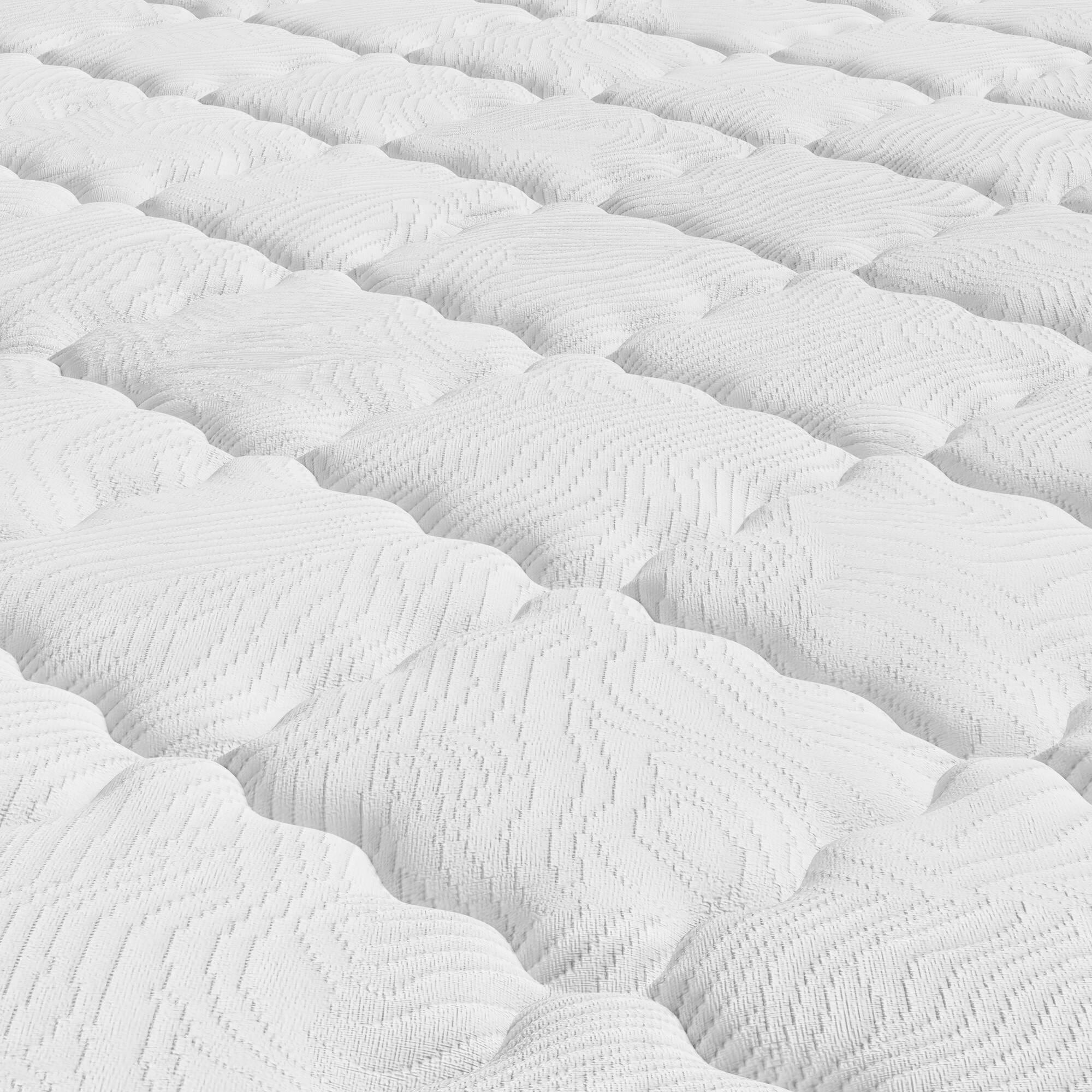 Alt View 5. GOODSILO - Queen Size Euro Top Hybrid Pocket Coil and Cooling Gel Memory Foam Mattress for Pressure Relief and Motion Isolation - White.